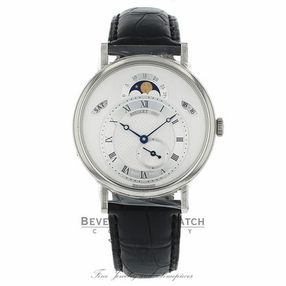 Breguet Classique Silver Dial 18kt White Gold Black Leather 39mm 7337BB/1E/9V6 MEV77P - Beverly Hills Watch