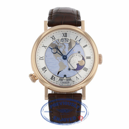 Breguet Classique Hora Mundi 43MM Rose Gold American Continent 5717BR/US/9ZU P5MA79 - Beverly Hills Watch
