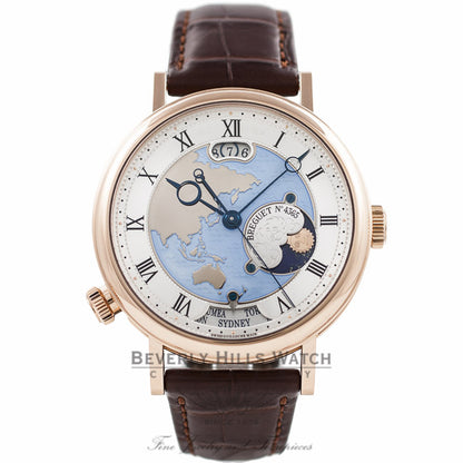 Breguet Classique Hora Mundi Rose Gold Depicting Asia & Oceania 5717BR/AS/9ZU DCDXDV - Beverly Hills Watch Company Watch Store