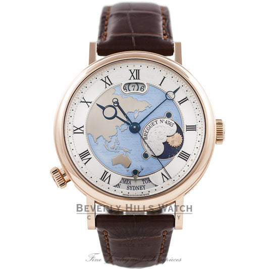 Breguet Classique Hora Mundi Rose Gold Depicting Asia & Oceania 5717BR/AS/9ZU DCDXDV - Beverly Hills Watch Company Watch Store