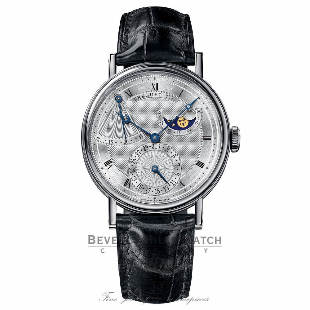 Breguet Classique Power Reserve Silver Dial Automatic White Gold 7137BB/11/9V6 F8M7CR - Beverly Hills Watch