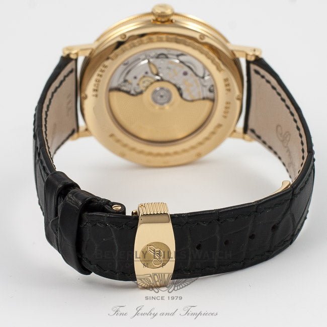 Breguet Classique Retrograde Seconds Yellow Gold Case Silver Roman Numeral Dial Automatic Watch 5207BA-12-9V6 Beverly Hills Watch Company Watch Store
