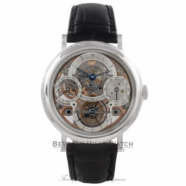 Breguet Classique Tourbillon Perpetual Calendar 40MM Platinum Skeleton Dial 3755PR/1E/9V6 C6XJPL - Beverly Hills Watch Company Watch Store
