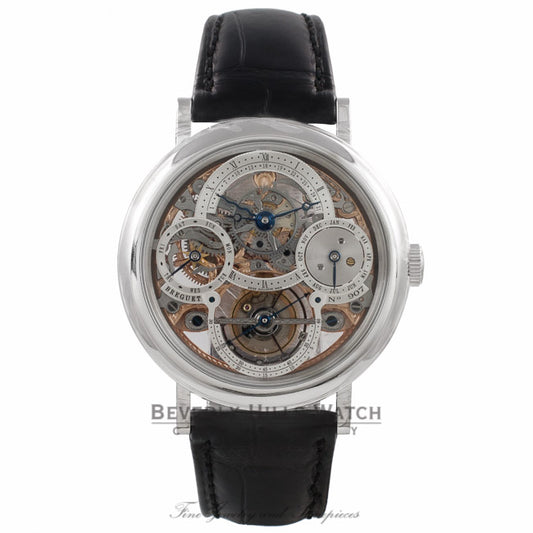 Breguet Classique Tourbillon Perpetual Calendar 40MM Platinum Skeleton Dial 3755PR/1E/9V6 C6XJPL - Beverly Hills Watch Company Watch Store