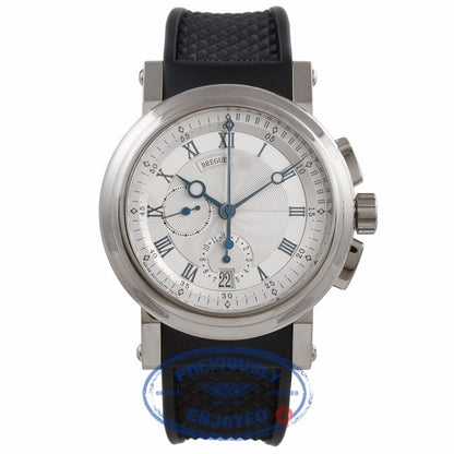 Breguet Marine White Gold Chronograph 5827BB/12/5ZU - Beverly Hills Watch Company