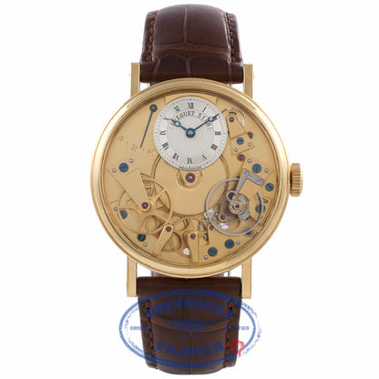 Breguet La Tradition 18k Rose Gold Skeleton Dial Alligator Strap 7027BA/11/9V6 778369 - Beverly Hills Watch Company Watch Store