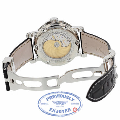 Breguet Marine 39mm Big Date Black Dial Black Rubber Strap Watch 5817ST/92/5V8 6A47FU - Beverly Hills Watch Company