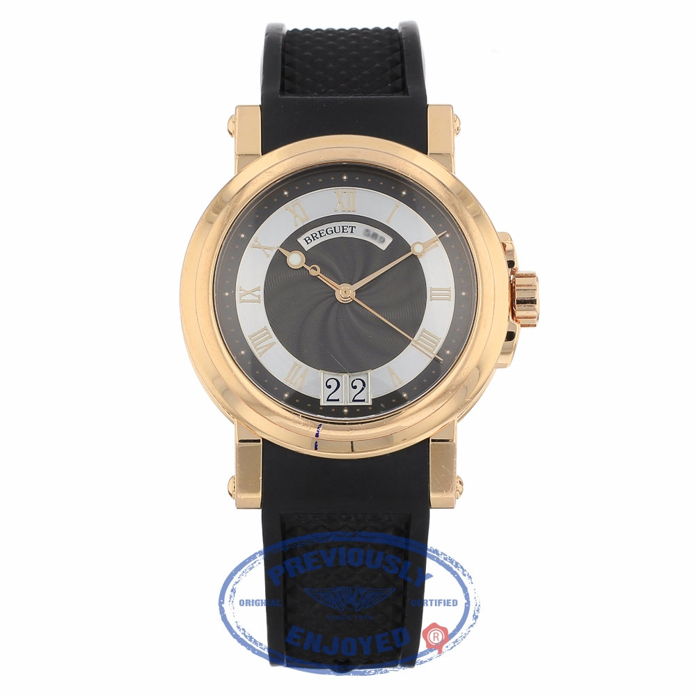 Breguet Marine Automatic Silver Dial Black Rubber 5817br/z2/5v8 1XHXYK - Beverly Hills Watch