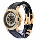 Breguet Marine Chronograph 18k Rose Gold Black Dial Rubber Strap 5827BR/Z2/5ZU