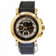 Breguet Marine Chronograph 18k Rose Gold Black Dial Rubber Strap 5827BR/Z2/5ZU
