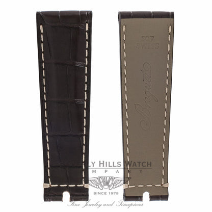 Breguet Marine Dual Time 18k Rose Gold Black Dial 42MM Rubber Strap 5857BRZ25ZU 0568HU - Beverly Hills Watch Company Watch Store