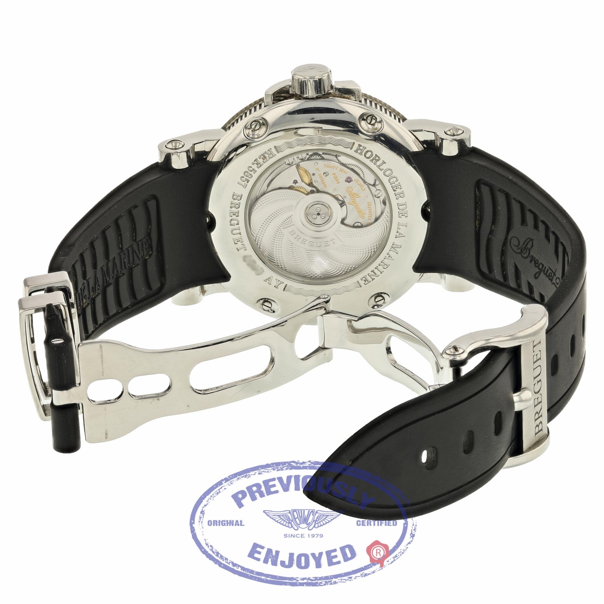 Breguet Marine Dual Time Stainless Steel 42mm Silver Dial 5857ST/12/5ZU UHCDDE - Beverly Hills Watch