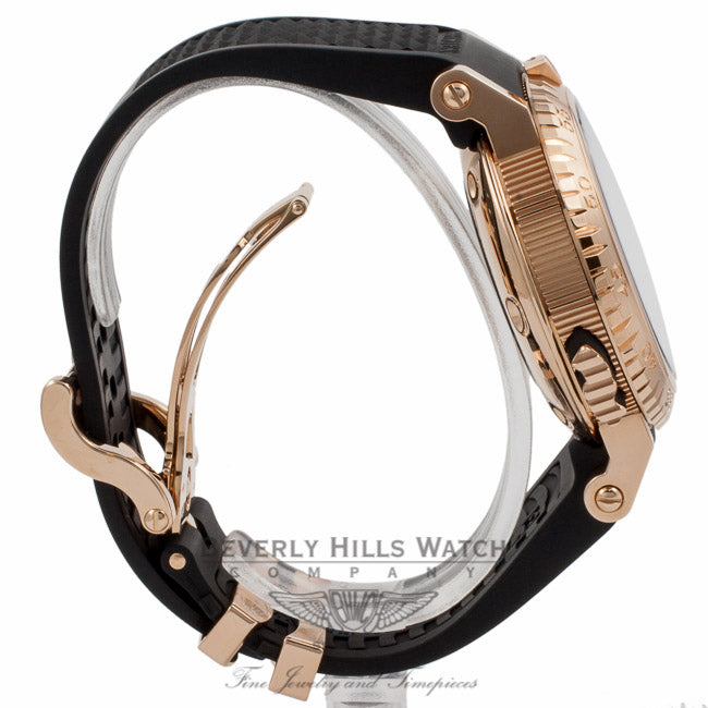 Breguet Marine Royale Alarm 18k Rose Gold Black Rhodium Dial 5847BR.Z25ZV P66RK4 - Beverly Hills Watch Company Watch Store