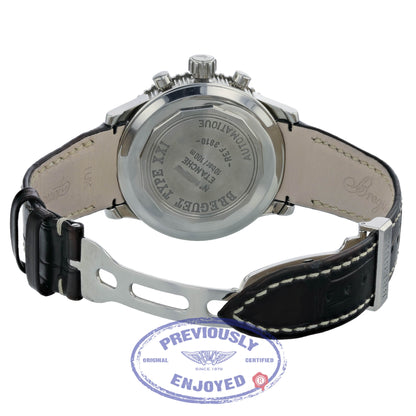 Breguet Transatlantique Type XXI Flyback Stainless Steel Ruthenium Dial 3810ST/92/9ZU 7LJX5V - Beverly Hills Watch Company