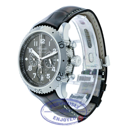 Breguet Transatlantique Type XXI Flyback Stainless Steel Ruthenium Dial 3810ST/92/9ZU 7LJX5V - Beverly Hills Watch Company