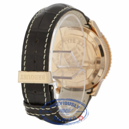 Breguet Transatlantique Type XXI Flyback Chronograph 42mm 18k Rose Gold Ruthenium Dial 3810BR/92/9ZU 35X5U3 - Beverly Hills Watch Company