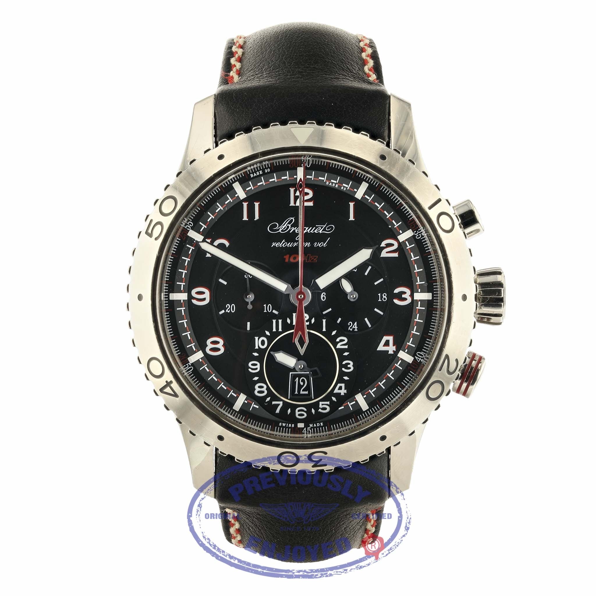 Breguet Transatlantique Type XXII Flyback Black Dial 3880STH23XV