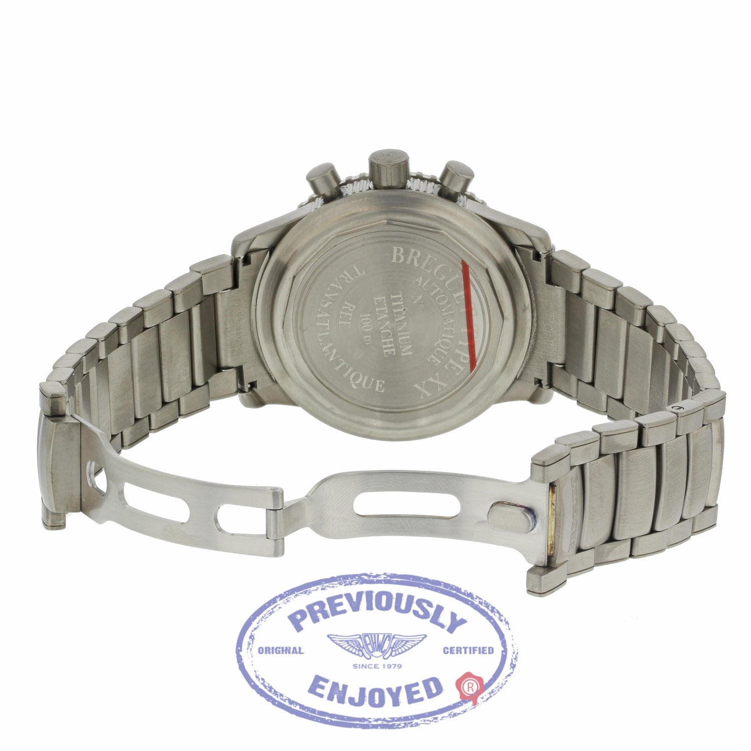 Breguet Type XX Transatlantique Automatic 39.5mm Titanium Chronograph Black Dial Arabic Numerals 3820TI/K2/TW9 E8H4PQ - Beverly Hills Watch