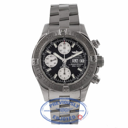 Breitling Chronograph Superocean 42MM Stainless Steel Black Dial A1334011.B683 5ALZVL - Beverly Hills Watch Store
