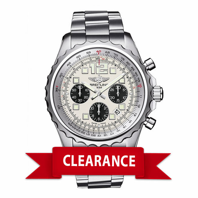 Breitling Chronospace Professional III Silver Dial 46MM Stainless Steel A2336035/G718 P539YJ - Beverly Hills Watch Company Watch Store