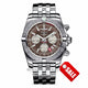 Breilting Chronomat 44 GMT Brown Dial 44MM Stainless Steel AB042011/Q589 1ZW5YF - Beverly Hills Watch Company Watch Store
