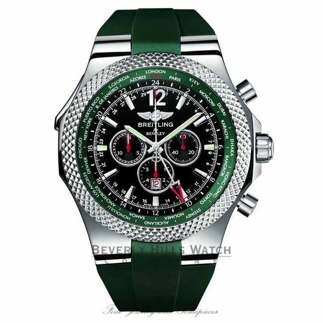 Breitling Bentley GMT Racing Green Limited Edition A47362S4/B919 2YPDL6 - Beverly Hills Watch Company Watch Store