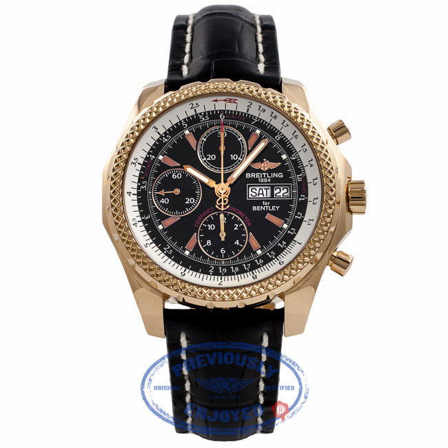 Breitling Bentley GT Rose Gold 18k Rose Gold Clasp H13363 5AUE64