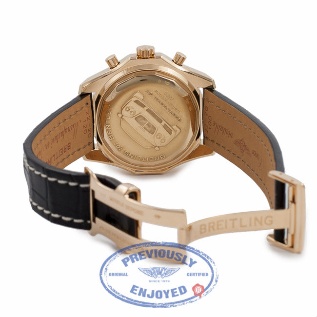 Breitling Bentley GT Rose Gold 18k Rose Gold Clasp H13363 5AUE64