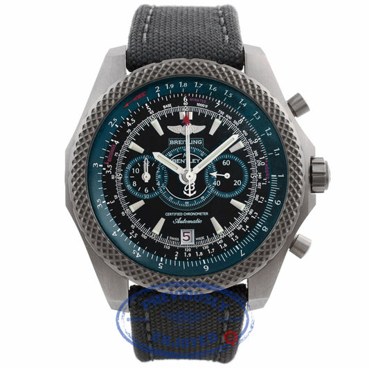 Breitling Bentley Supersports Chronograph Light Body 49MM Titanium Green Black Dial Green Strap E2736536/BB37 0MQ91E - Beverly Hills Watch Store