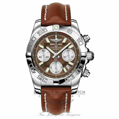 Breitling Chronomat 41MM Stainless Steel Brown Dial AB014012/Q583 QIPADG - Beverly Hills Watch Company Watch Store