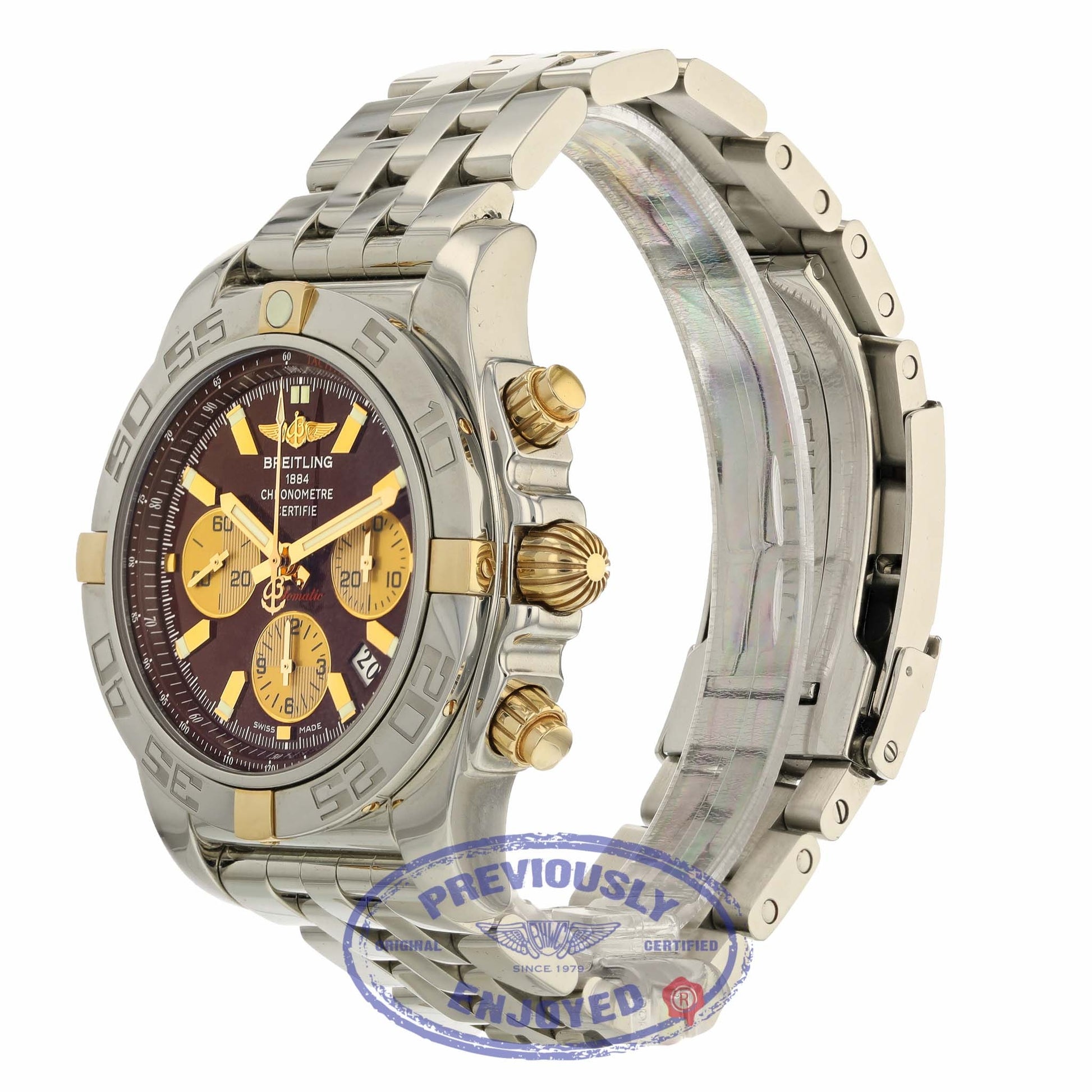 Breitling Chronomat 44 Stainless Steel Rose Gold  Burgundy Dial IB011012/K524 TTKVZJ