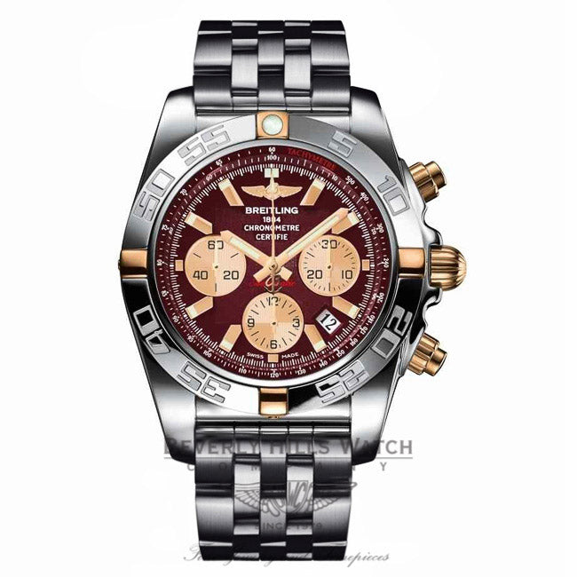 Breitling Chronomat 44 Stainless Steel Rose Gold Automatic IB011012/K524 2GPB3X - Beverly Hills Watch Company Watch Store