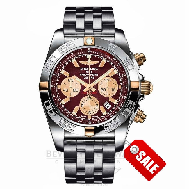 Breitling Chronomat 44 Stainless Steel Rose Gold Automatic IB011012/K524 2GPB3X - Beverly Hills Watch Company Watch Store