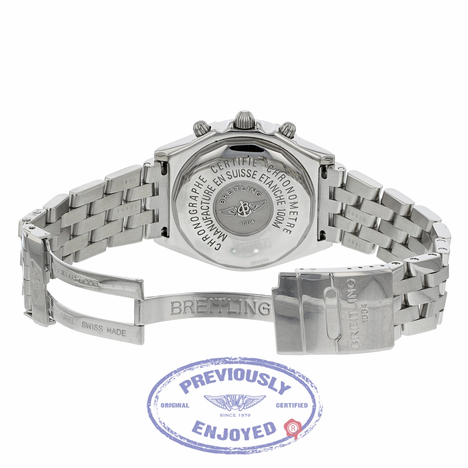 Breitling Chronomat Automatic 40mm Black Dial Silver Sub-Dials Date Bracelet Folding Clasp A1335211/B545 X0PU7V - Beverly Hills Watch