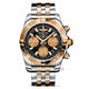 Breitling Chronomat 41 Automatic Black Dial 18k Rose Gold Stainless Steel CB014012/BA53 UB4Y16 - Beverly Hills Watch Company Watch Store