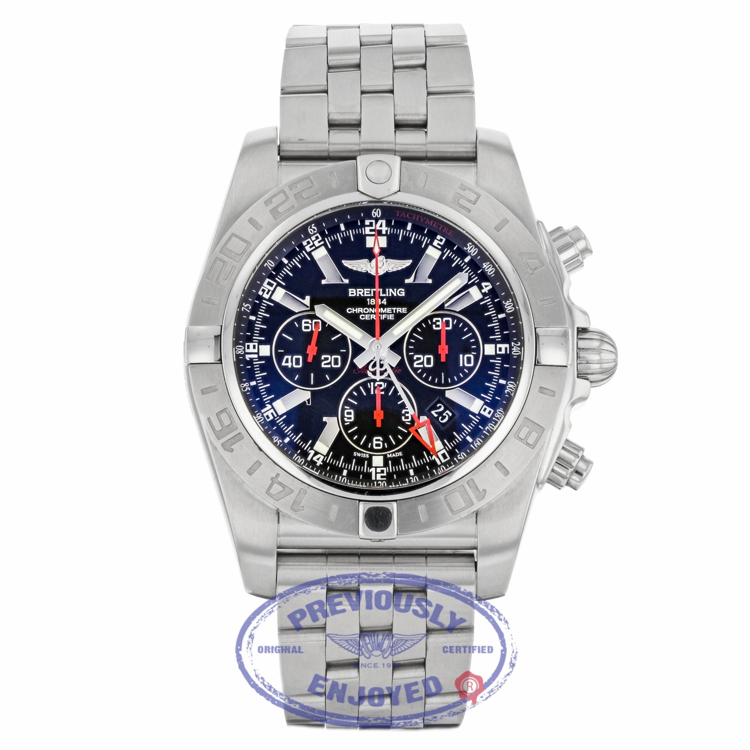 Breitling 47mm Chronomat GMT Limited Edition Stainless Steel AB041210/BB48 E5P5CF - Beverly Hills Watch Company