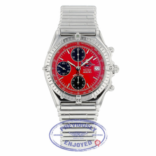 Breitling Chronomat "The Red Arrows" 40mm Stainless Steel Red Dial A13050 4JTVP7 - Beverly Hills Watch Company