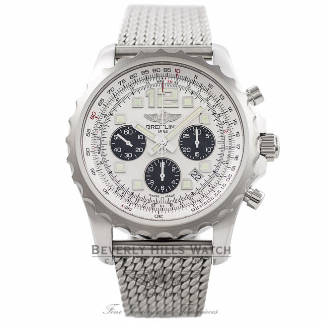 Breitling Chronospace 46MM Automatic Silver Dial Stainless Steel A2336035/G718 JFYSH2 - Beverly Hills Watch Company Watch Store