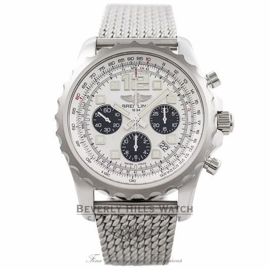 Breitling Chronospace 46MM Automatic Silver Dial Stainless Steel A2336035/G718 JFYSH2 - Beverly Hills Watch Company Watch Store