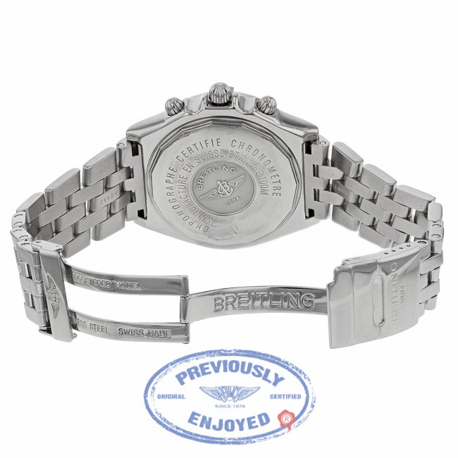 Breitling Crosswind Auto 43mm Stainless Steel Black Dial Roman Numerals A13355 NJ405C - Beverly Hills Watch Company