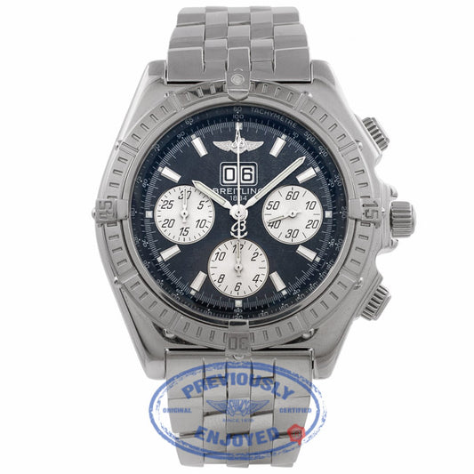 Breitling Crosswind Special Stainless Steel 44MM Chronograph Blue Dial A44355 H9HR06 - Beverly Hills Watch Company Watch Store