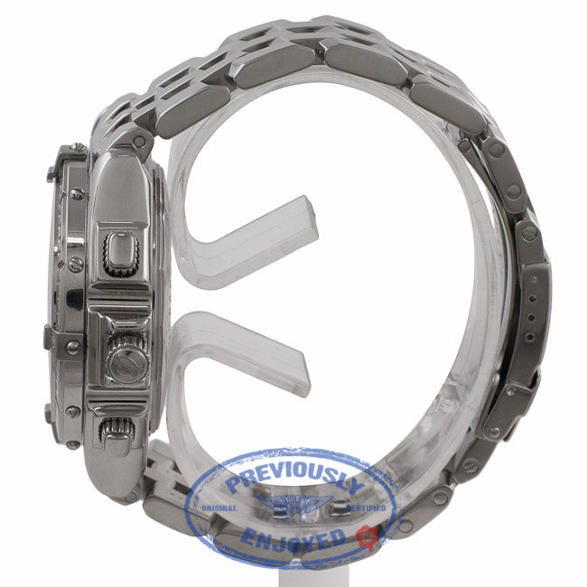 Breitling Crosswind Special Stainless Steel 44MM Chronograph Blue Dial A44355 H9HR06 - Beverly Hills Watch Company Watch Store
