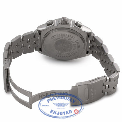 Breitling Crosswind Special Stainless Steel 44MM Chronograph Blue Dial A44355 H9HR06 - Beverly Hills Watch Company Watch Store