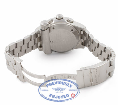 Breitling Emergency Mission Chronograph Blue Dial Stainless Steel A7332211/C714 HAJGM6 - Beverly Hills Watch Store