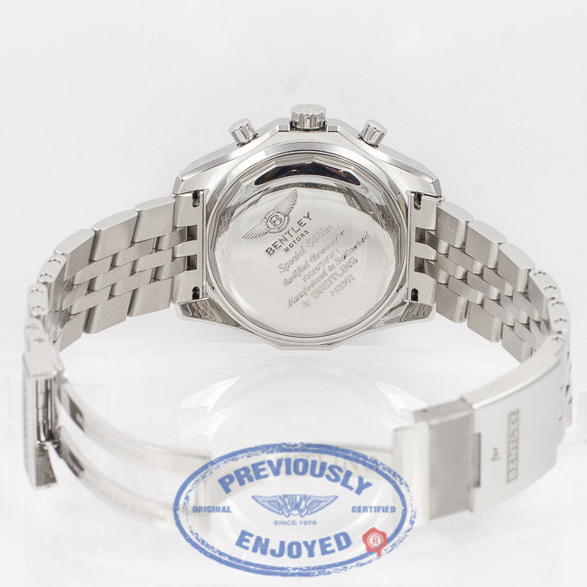 Breitling for Bentley Motors GT Stainless Steel Silver Dial A1336212/A575 - Beverly Hills Watch Company