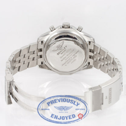 Breitling for Bentley Motors GT Stainless Steel Silver Dial A1336212/A575 - Beverly Hills Watch Company