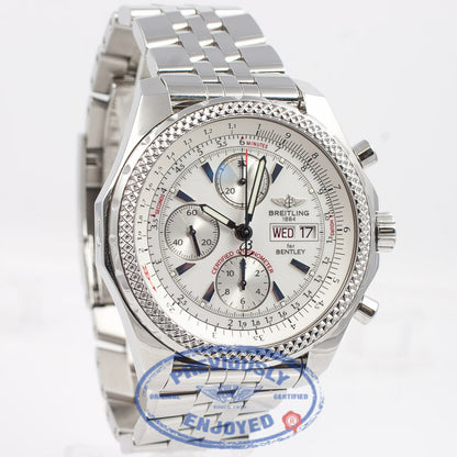 Breitling for Bentley Motors GT Stainless Steel Silver Dial A1336212/A575 - Beverly Hills Watch Company