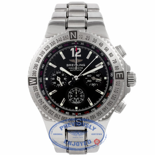 Breitling Hercules Stainless Steel Black Dial A39362 45NTIG - Beverly Hills Watch Company Watch Store