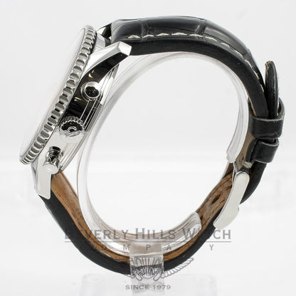 Breitling Navitimer Chronograph GMT Stainless Steel Black Dial 46mm Watch A2432212-B726 Beverly Hills Watch Company Watches