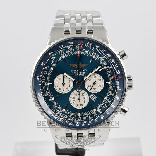 Breitling Watches Navitimer Heritage Stainless Steel Black Dial Watch A3535024/b554-SS Beverly Hills Watch Company Watches